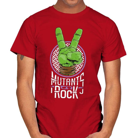Mutants Rock - Mens T-Shirts RIPT Apparel Small / Red
