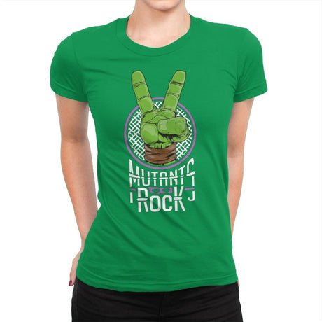 Mutants Rock - Womens Premium T-Shirts RIPT Apparel Small / Kelly Green