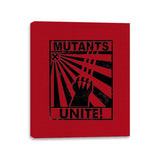 Mutants Unite - Canvas Wraps Canvas Wraps RIPT Apparel 11x14 / Red
