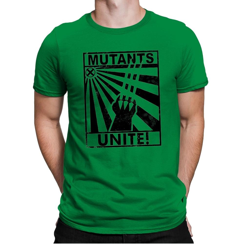 Mutants Unite - Mens Premium T-Shirts RIPT Apparel Small / Kelly