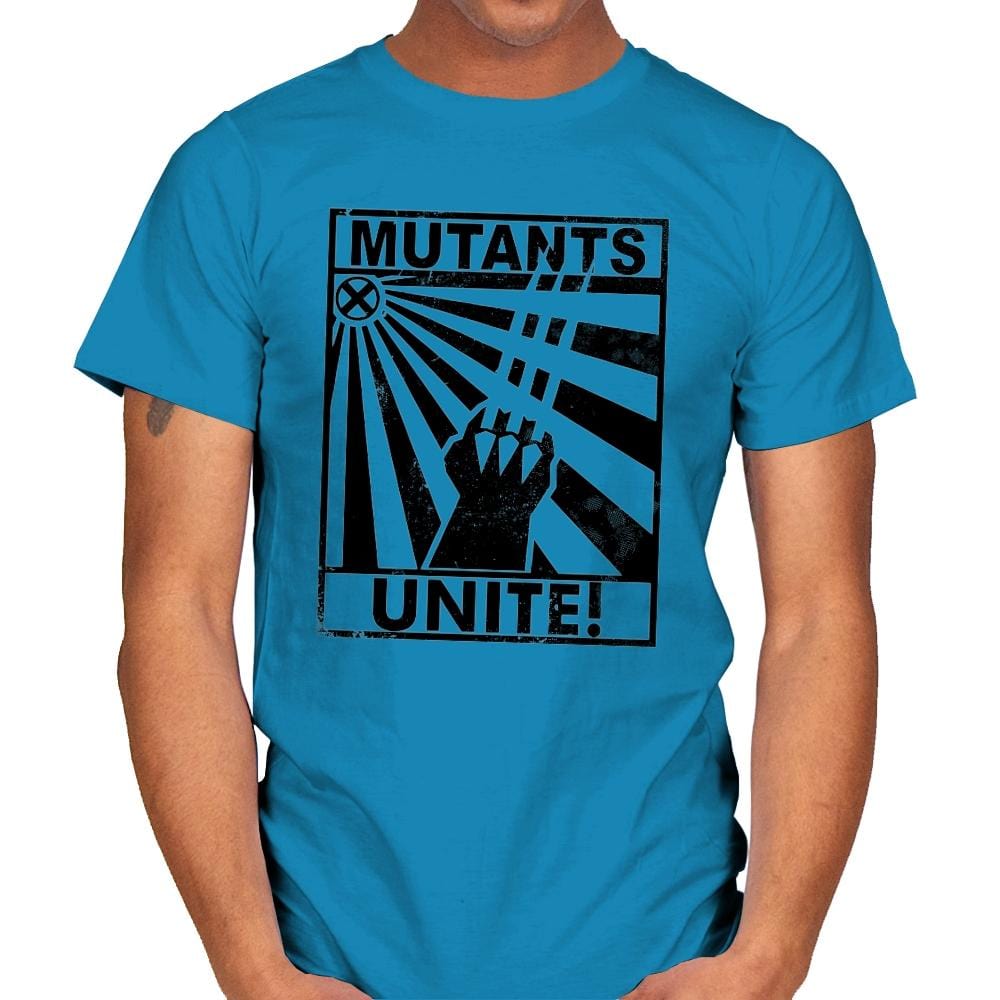Mutants Unite - Mens T-Shirts RIPT Apparel Small / Sapphire