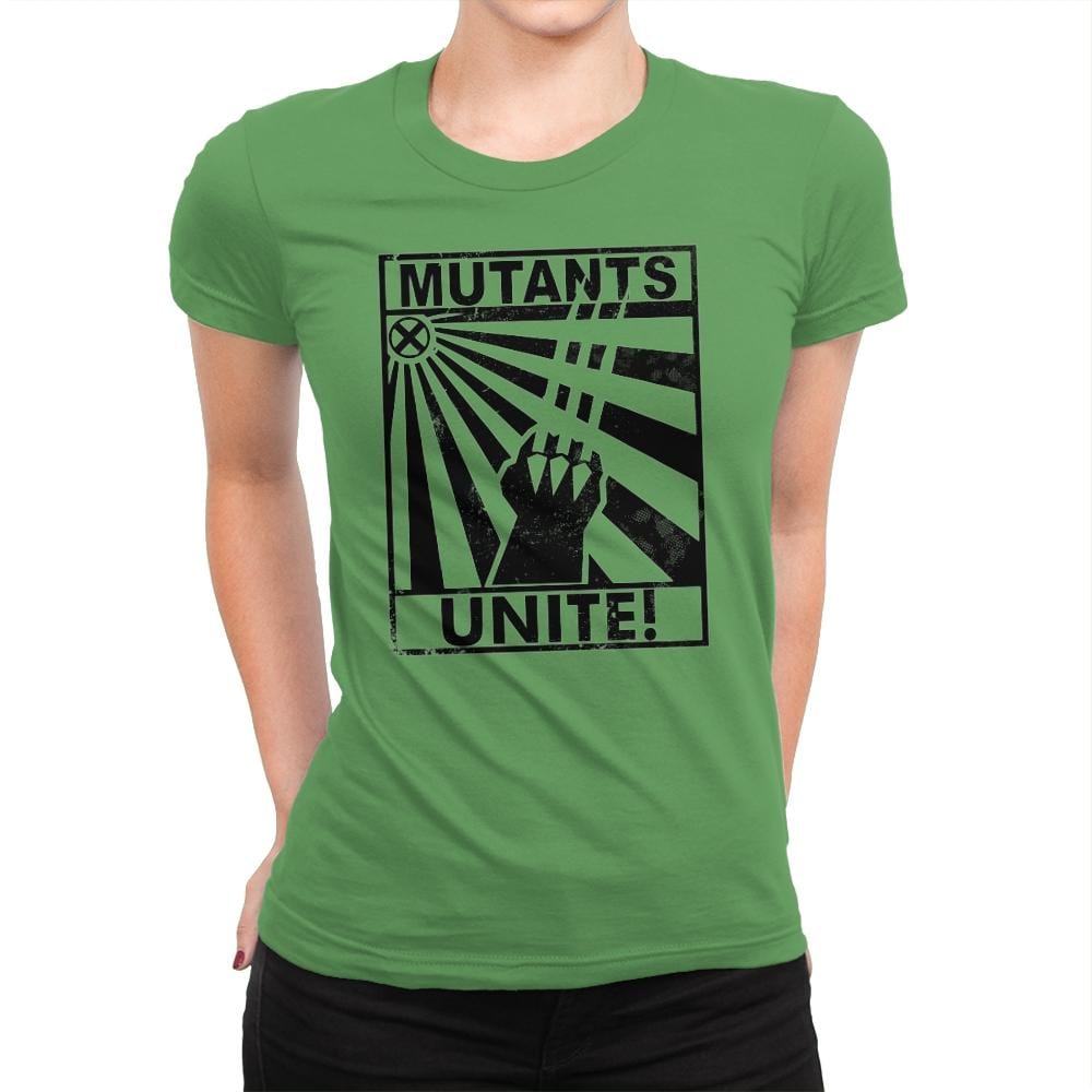 Mutants Unite - Womens Premium T-Shirts RIPT Apparel Small / Kelly