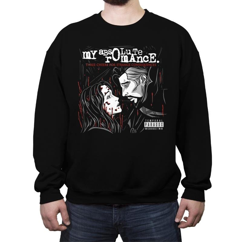 My Absolute Romance - Crew Neck Sweatshirt Crew Neck Sweatshirt RIPT Apparel Small / Black