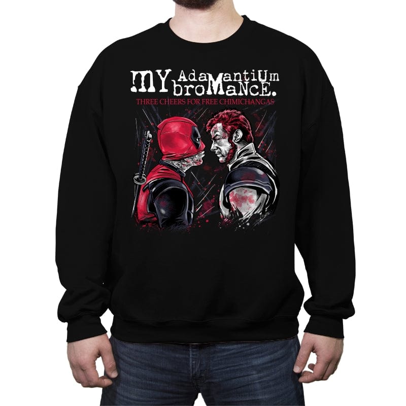 My Adamantium Bromance - Crew Neck Sweatshirt Crew Neck Sweatshirt RIPT Apparel Small / Black