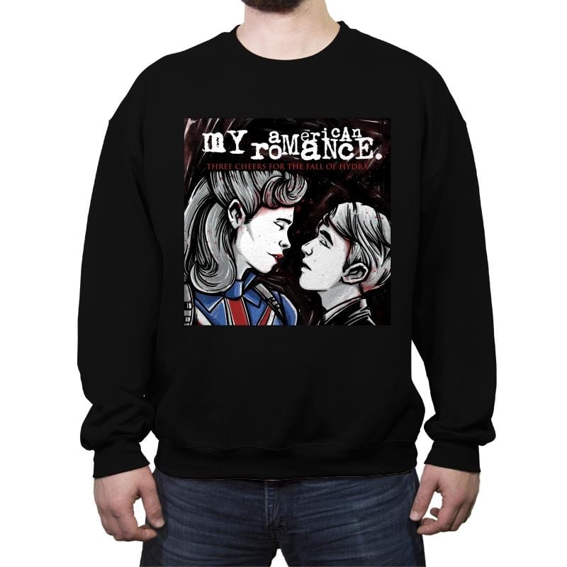 My American Romance - Crew Neck Sweatshirt Crew Neck Sweatshirt RIPT Apparel Small / Black