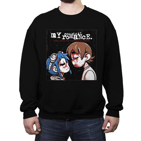 My Comical Romance - Crew Neck Sweatshirt Crew Neck Sweatshirt RIPT Apparel Small / Black