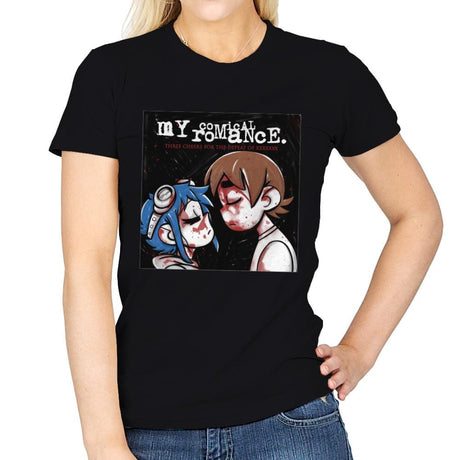My Comical Romance - Womens T-Shirts RIPT Apparel Small / Black