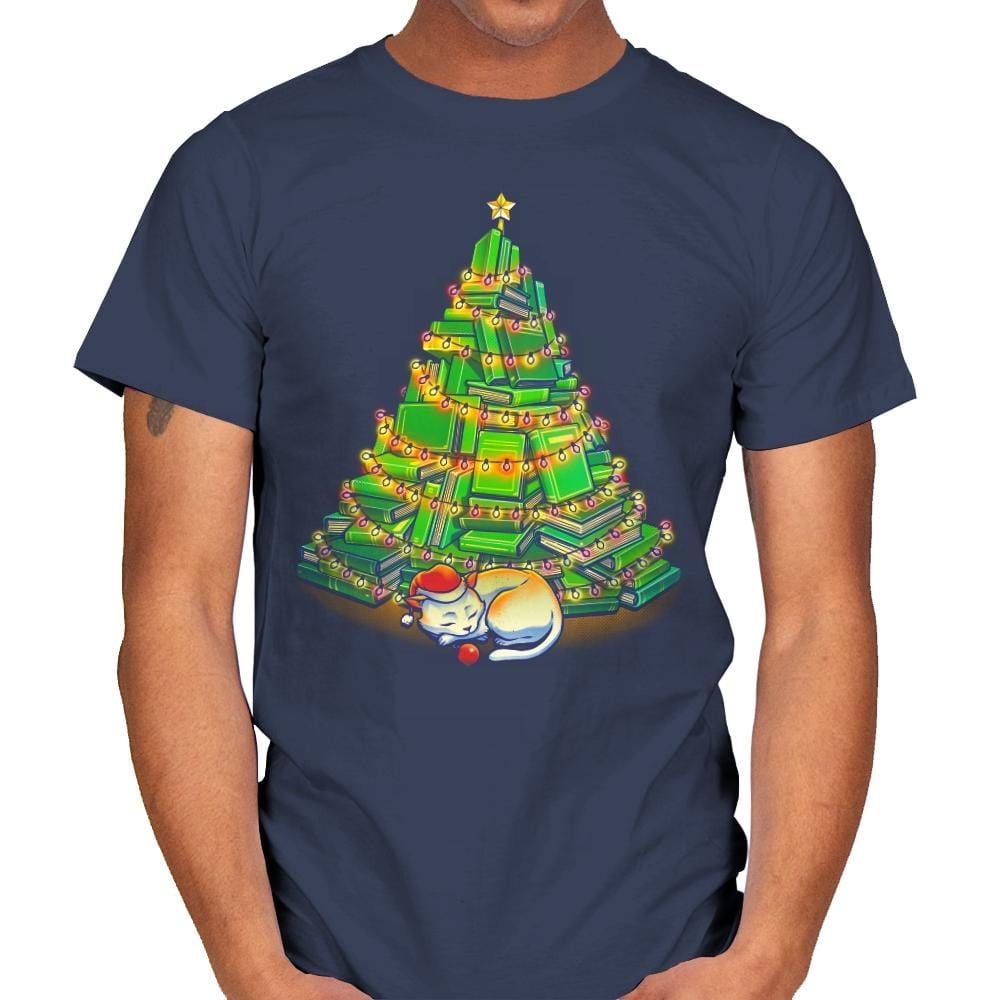 My Favorite Xmas Tree - Mens T-Shirts RIPT Apparel Small / Navy