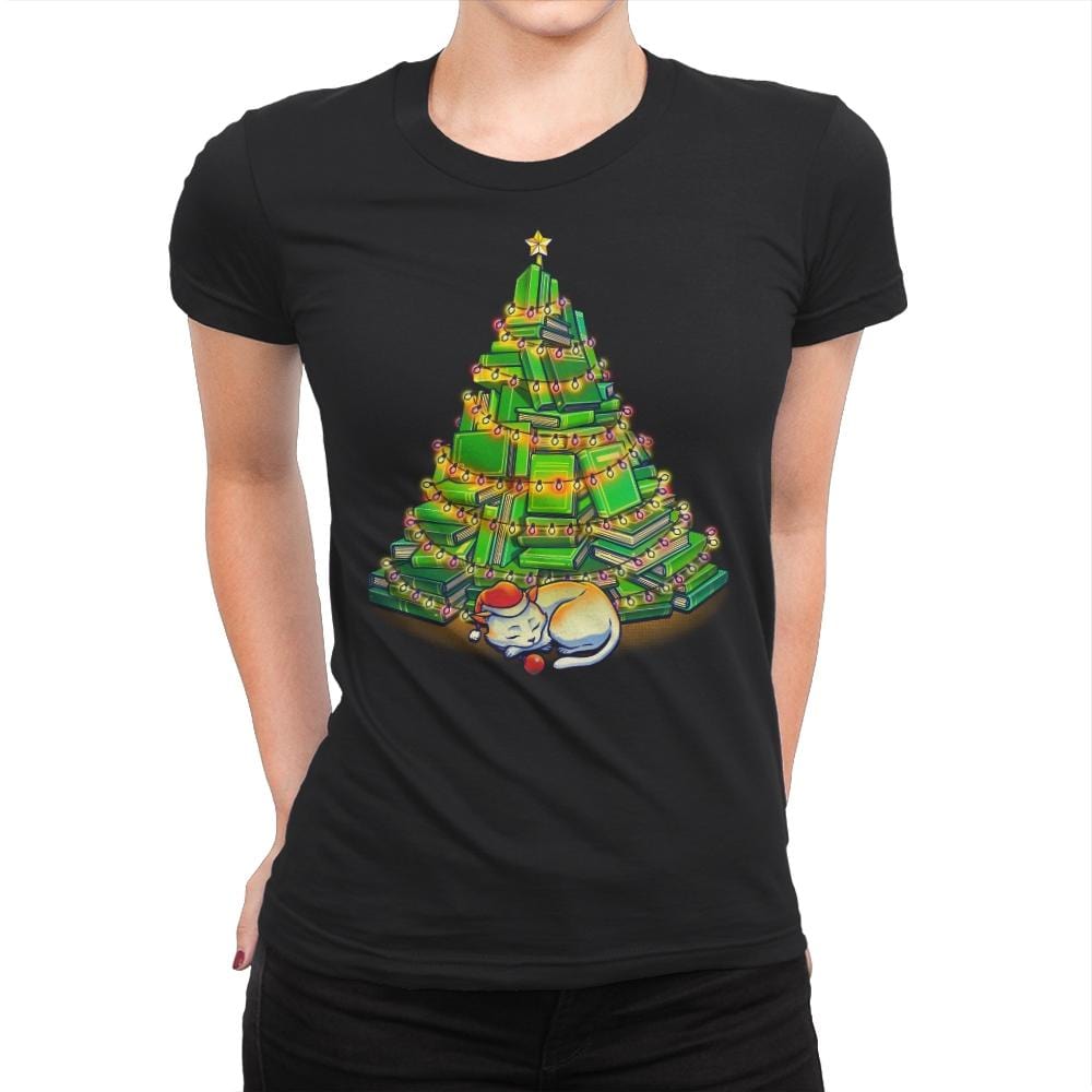 My Favorite Xmas Tree - Womens Premium T-Shirts RIPT Apparel Small / Black