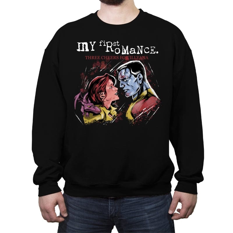 My First Romance - Crew Neck Sweatshirt Crew Neck Sweatshirt RIPT Apparel Small / Black