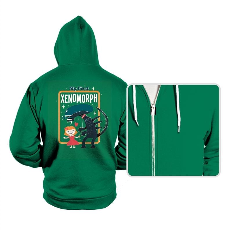My First Xenomorph - Hoodies Hoodies RIPT Apparel Small / Kelly
