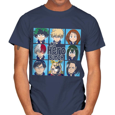 My Hero Bunch - Mens T-Shirts RIPT Apparel Small / Navy