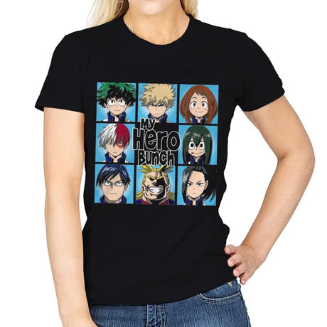 My Hero Bunch - Womens T-Shirts RIPT Apparel Small / Black