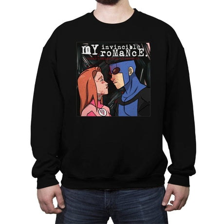 My Invincible Romance - Crew Neck Sweatshirt Crew Neck Sweatshirt RIPT Apparel Small / Black