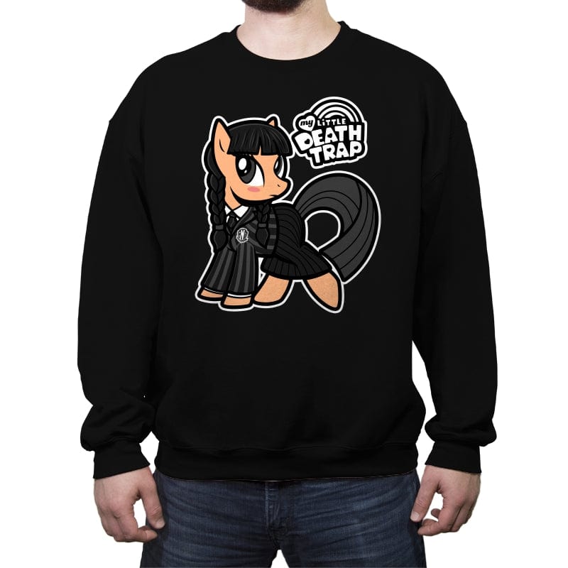 My Little Death Trap - Crew Neck Sweatshirt Crew Neck Sweatshirt RIPT Apparel Small / Black