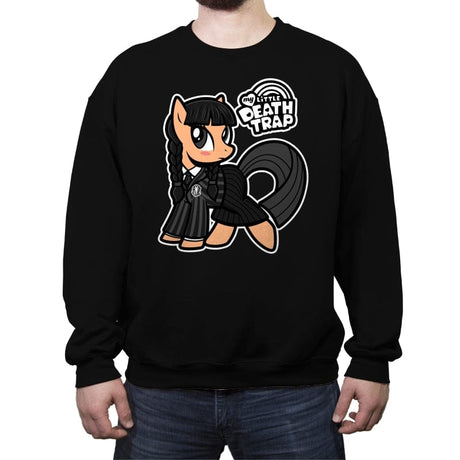 My Little Death Trap - Crew Neck Sweatshirt Crew Neck Sweatshirt RIPT Apparel Small / Black