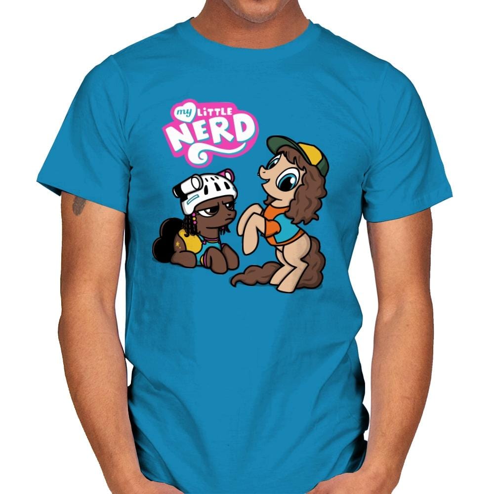 My Little Nerd - Mens T-Shirts RIPT Apparel Small / Sapphire