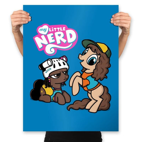 My Little Nerd - Prints Posters RIPT Apparel 18x24 / Turquoise