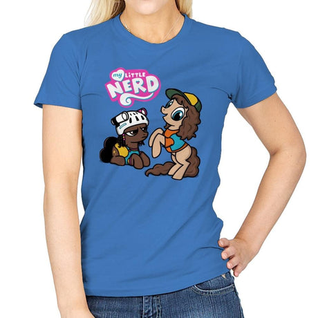 My Little Nerd - Womens T-Shirts RIPT Apparel Small / Iris