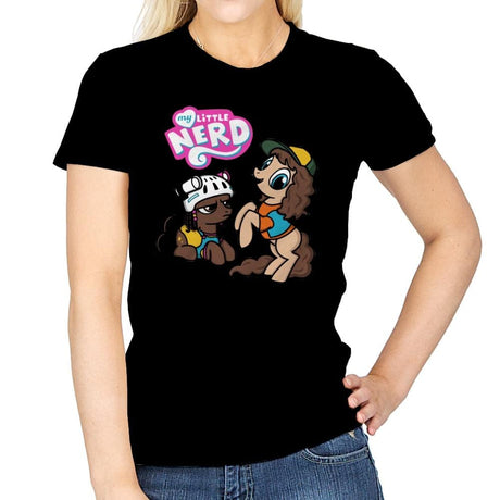 My Little Nerd - Womens T-Shirts RIPT Apparel Small / Navy