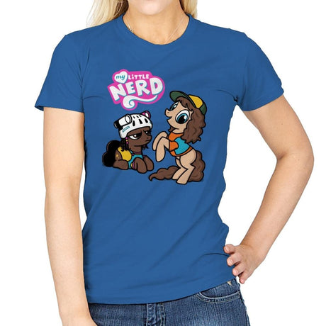 My Little Nerd - Womens T-Shirts RIPT Apparel Small / Royal