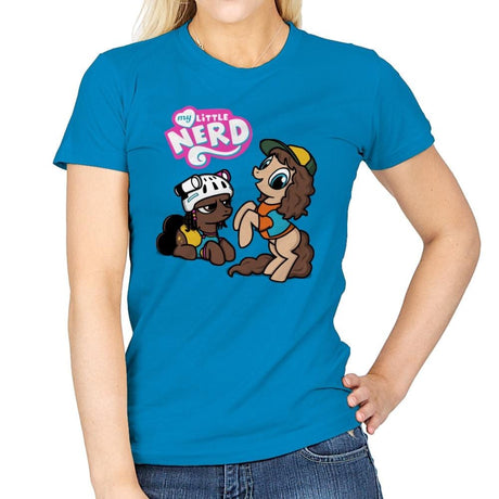 My Little Nerd - Womens T-Shirts RIPT Apparel Small / Sapphire