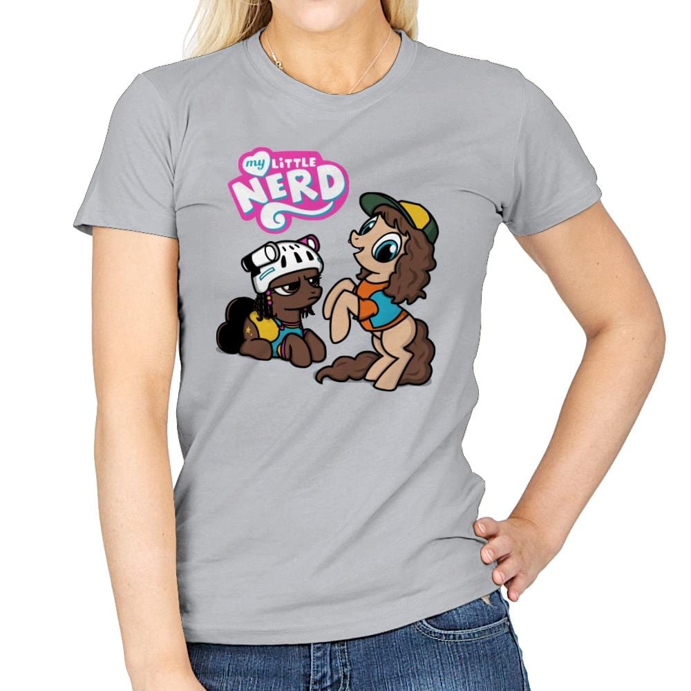 My Little Nerd - Womens T-Shirts RIPT Apparel Small / Sport Grey