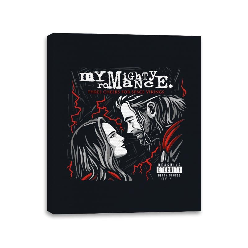 My Mighty Romance - Canvas Wraps Canvas Wraps RIPT Apparel 11x14 / Black