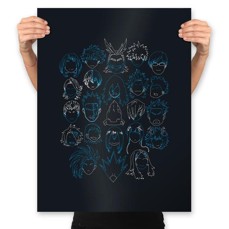 My Minimal Hero - Prints Posters RIPT Apparel 18x24 / Black
