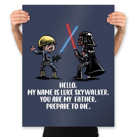 My Name is Luke - Prints Posters RIPT Apparel 18x24 / Navy