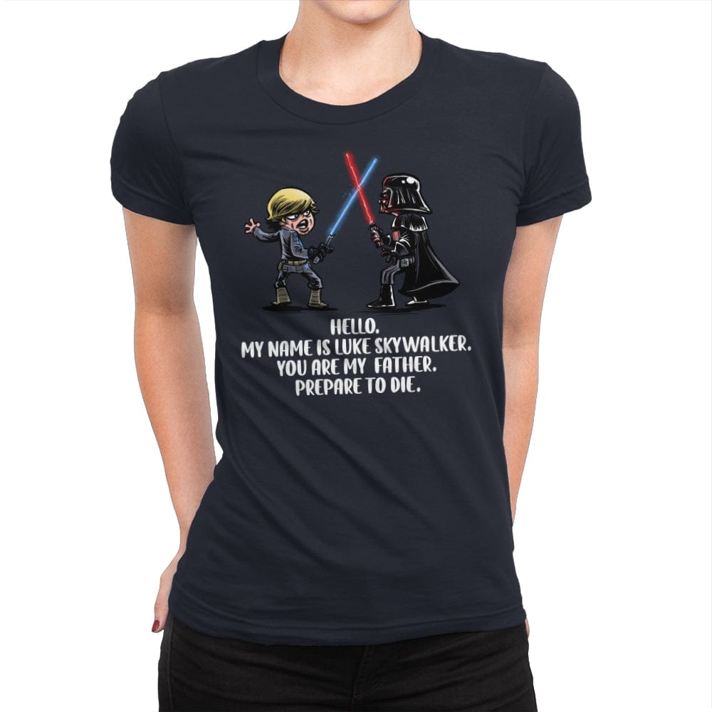 My Name is Luke - Womens Premium T-Shirts RIPT Apparel Small / Midnight Navy