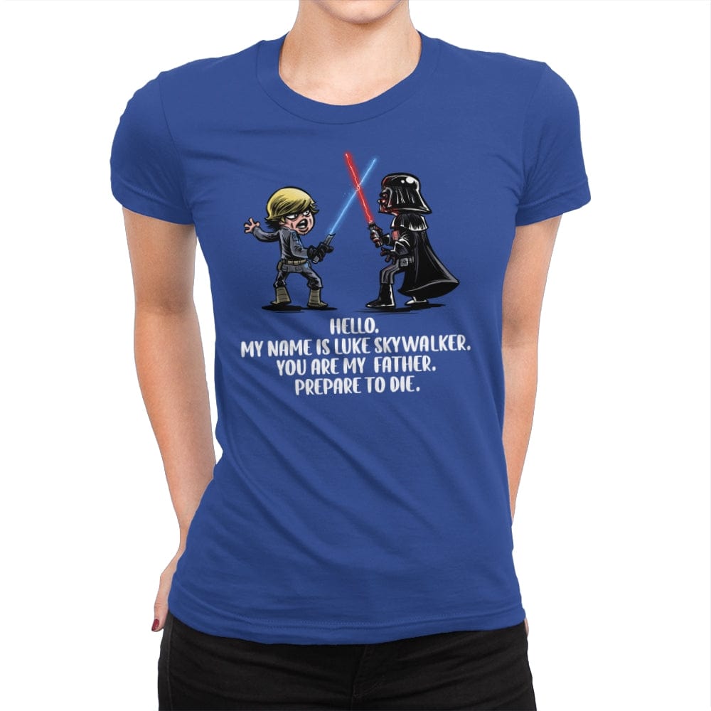 My Name is Luke - Womens Premium T-Shirts RIPT Apparel Small / Royal