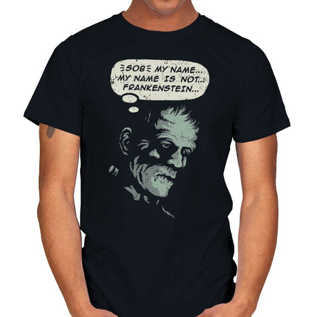 My name is not Frankenstein - Mens T-Shirts RIPT Apparel Small / Black