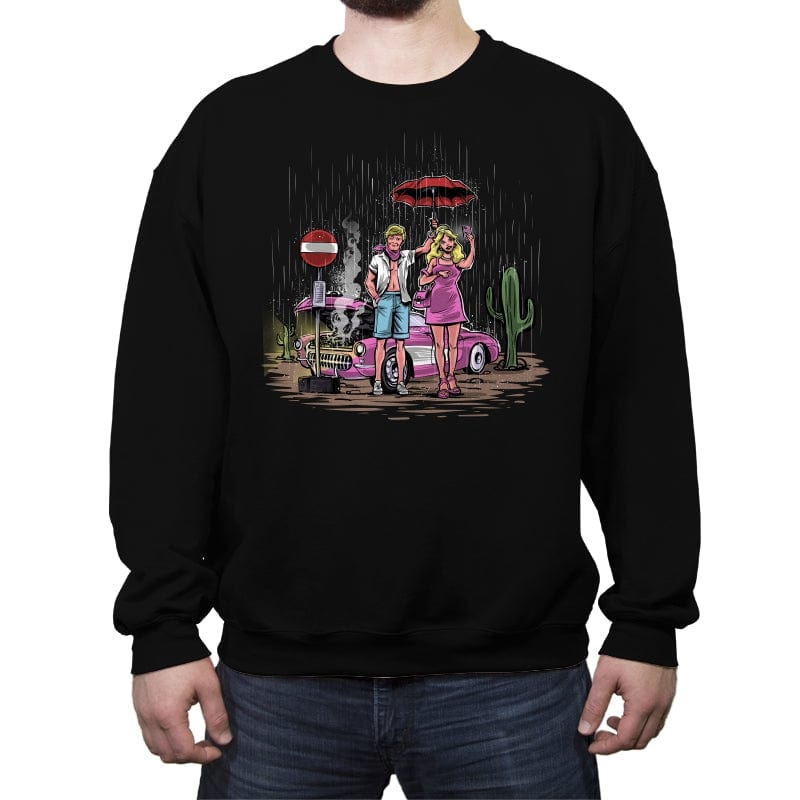 My Neighbor Barbie - Crew Neck Sweatshirt Crew Neck Sweatshirt RIPT Apparel Small / Black