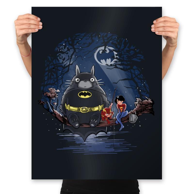 My Neighbor Bat - Prints Posters RIPT Apparel 18x24 / Black