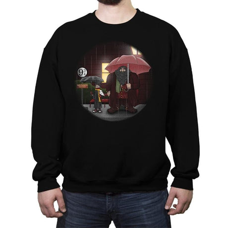 My neighbor Hagrid - Crew Neck Sweatshirt Crew Neck Sweatshirt RIPT Apparel