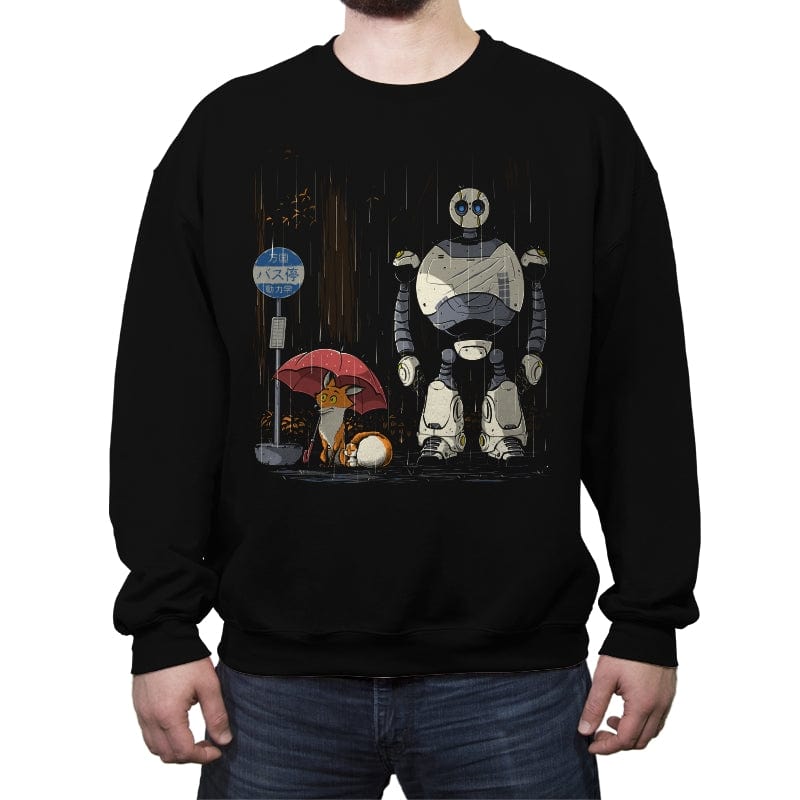My Neighbor Robot - Crew Neck Sweatshirt Crew Neck Sweatshirt RIPT Apparel Small / Black