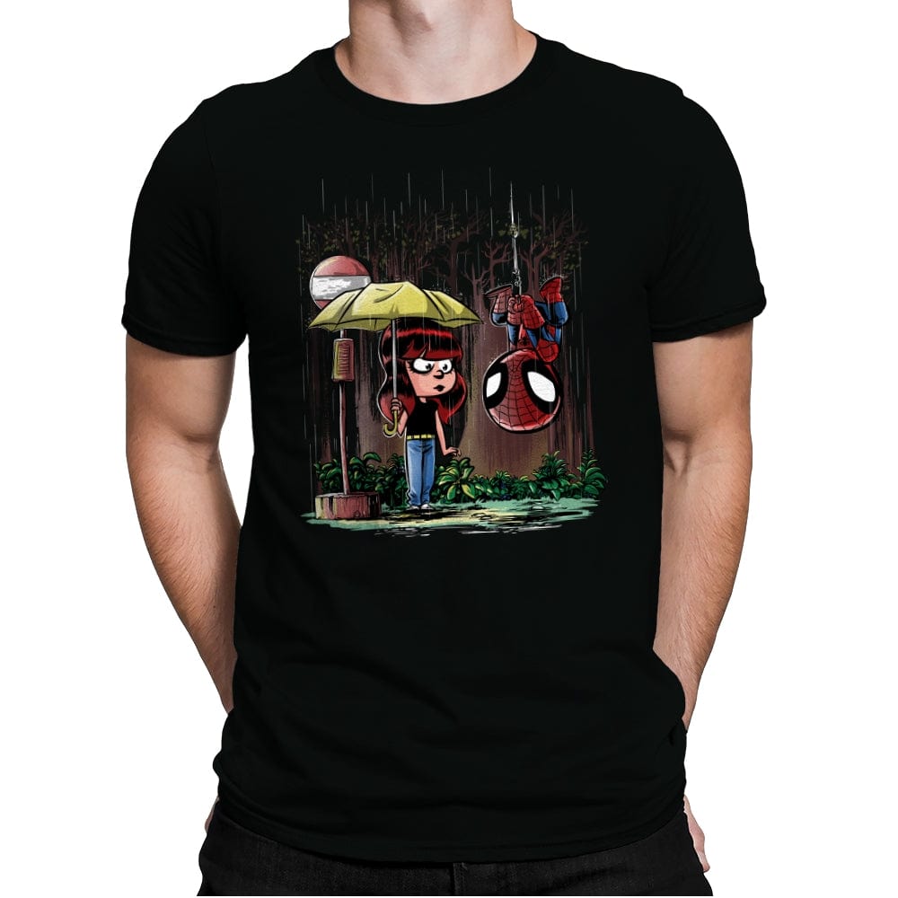 My Neighbor Spidey - Mens Premium T-Shirts RIPT Apparel Small / Black