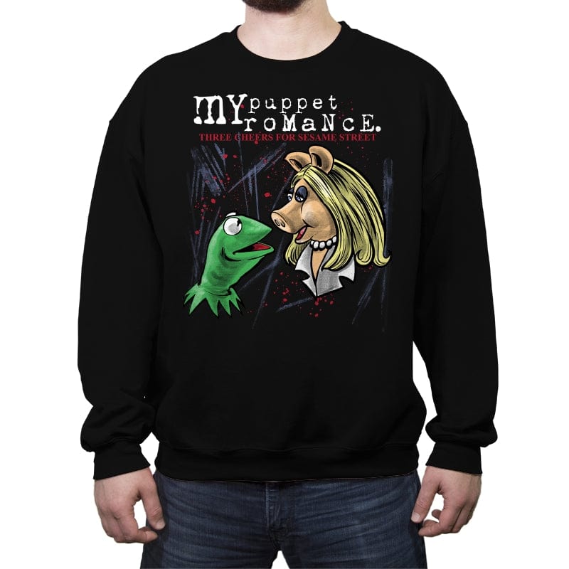My Puppet Romance - Crew Neck Sweatshirt Crew Neck Sweatshirt RIPT Apparel Small / Black