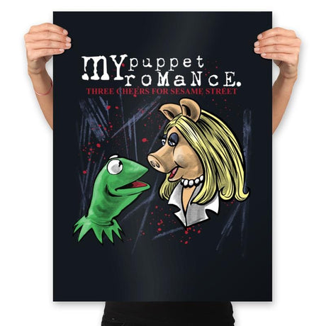 My Puppet Romance - Prints Posters RIPT Apparel 18x24 / Black
