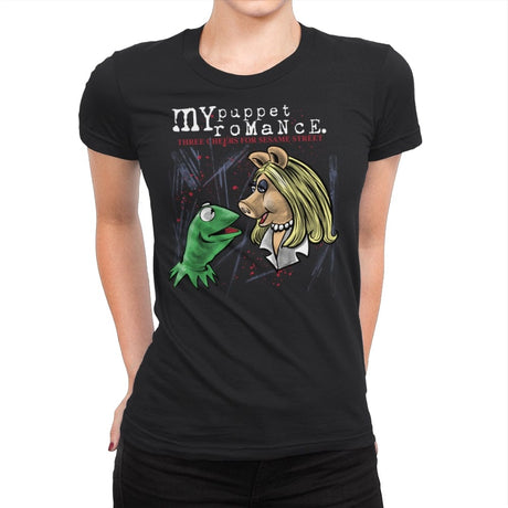 My Puppet Romance - Womens Premium T-Shirts RIPT Apparel Small / Black