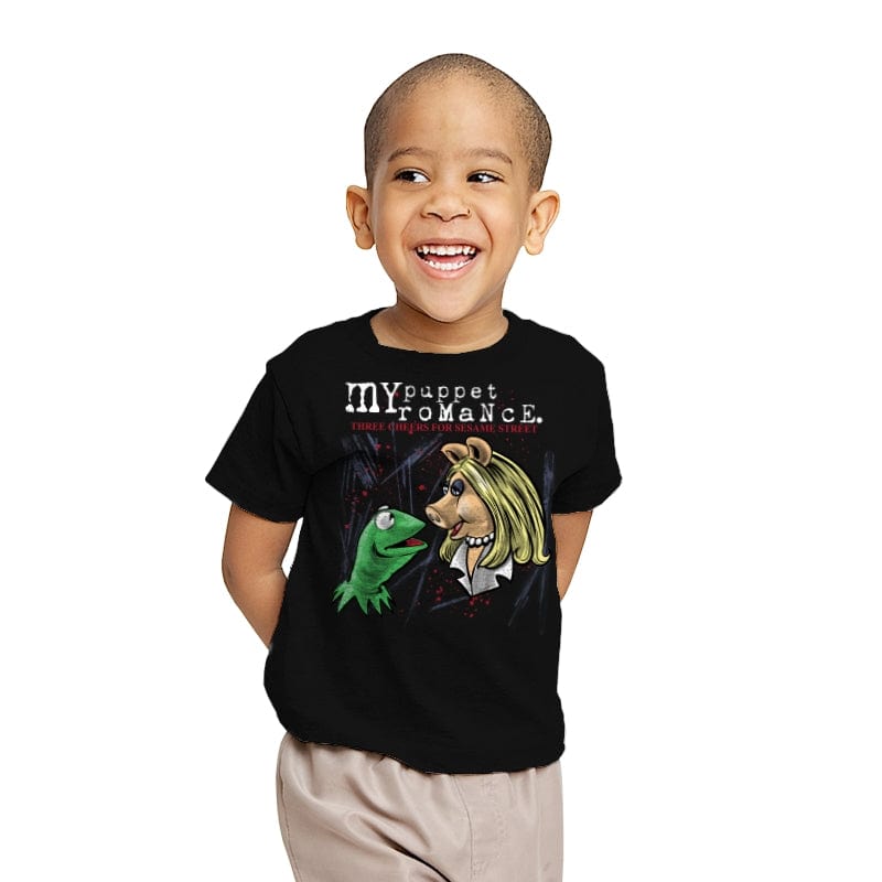 My Puppet Romance - Youth T-Shirts RIPT Apparel X-small / Black