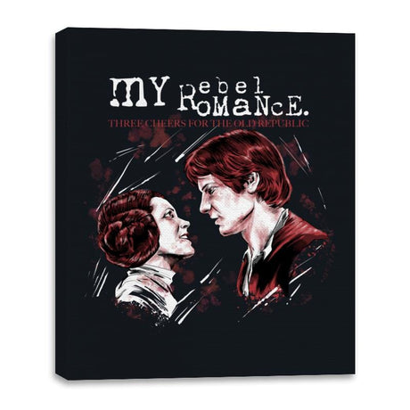 My Rebel Romance - Canvas Wraps Canvas Wraps RIPT Apparel 16x20 / Black