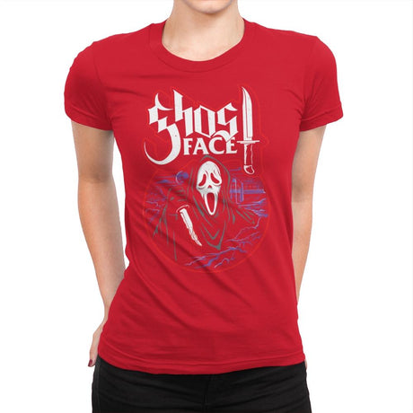 My Scary Mask - Womens Premium T-Shirts RIPT Apparel Small / Red