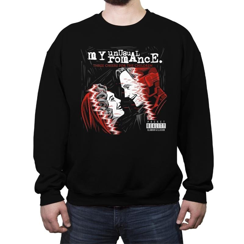 My Unusual Romance - Crew Neck Sweatshirt Crew Neck Sweatshirt RIPT Apparel Small / Black