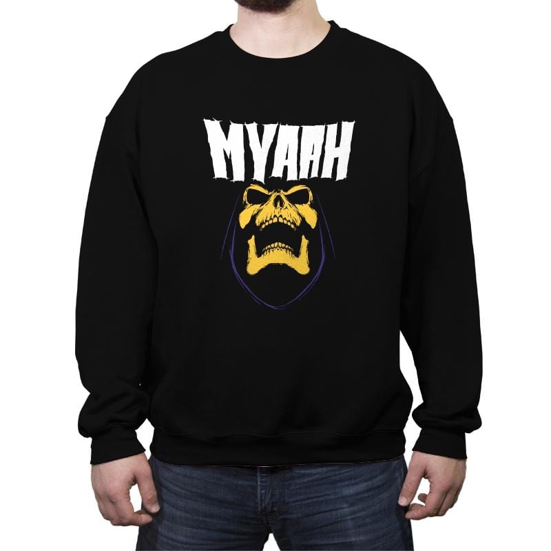 Myaah - Crew Neck Sweatshirt Crew Neck Sweatshirt RIPT Apparel Small / Black