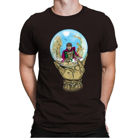 Mysterio Escher - Mens Premium T-Shirts RIPT Apparel Small / Dark Chocolate