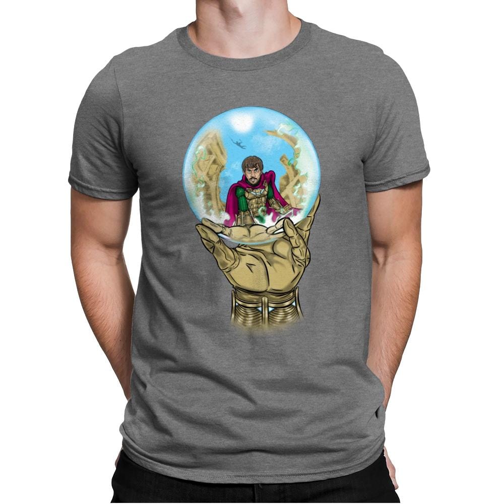 Mysterio Escher - Mens Premium T-Shirts RIPT Apparel Small / Heather Grey