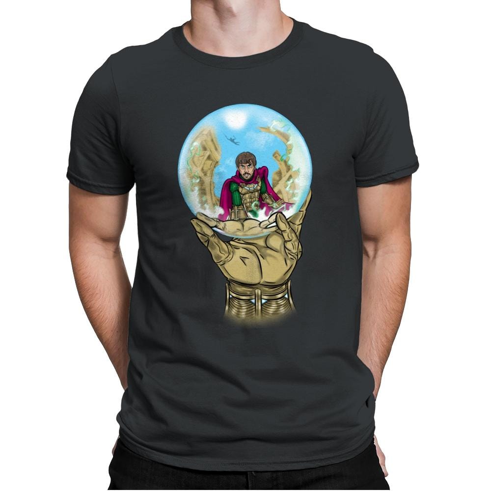 Mysterio Escher - Mens Premium T-Shirts RIPT Apparel Small / Heavy Metal