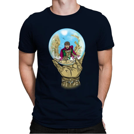 Mysterio Escher - Mens Premium T-Shirts RIPT Apparel Small / Midnight Navy